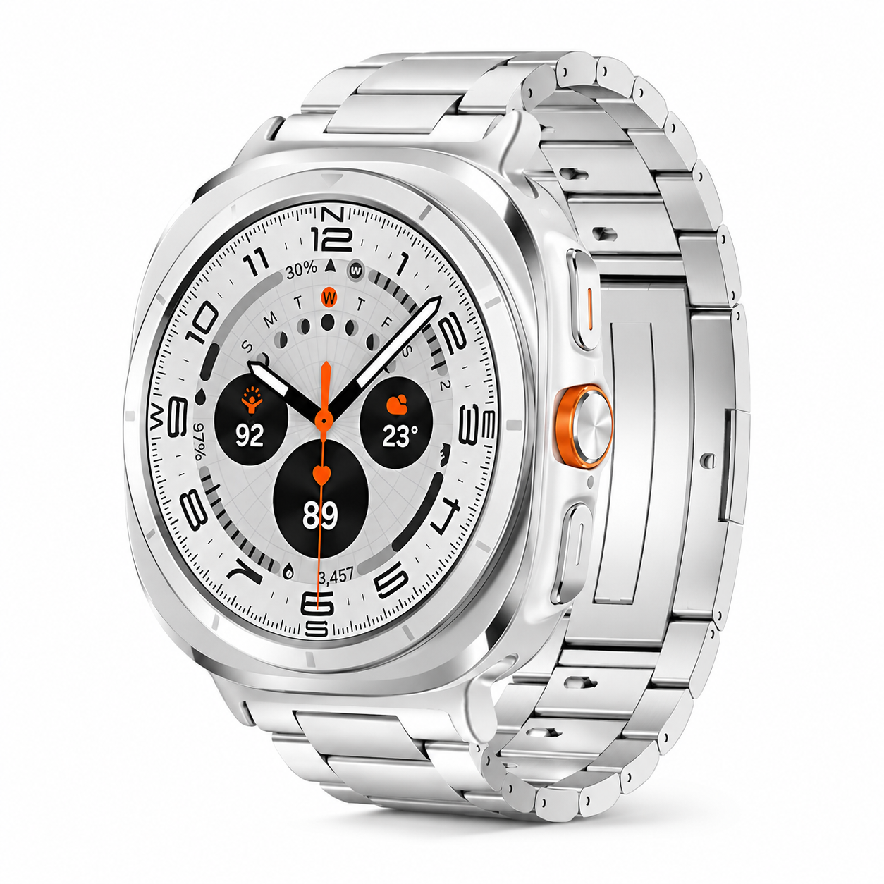 TitaniumLuxe Pro Band for Samsung Galaxy Watch Ultra 2024 & 2025 (47mm) - Premium Titanium, Adjustable, 4 Finishes
