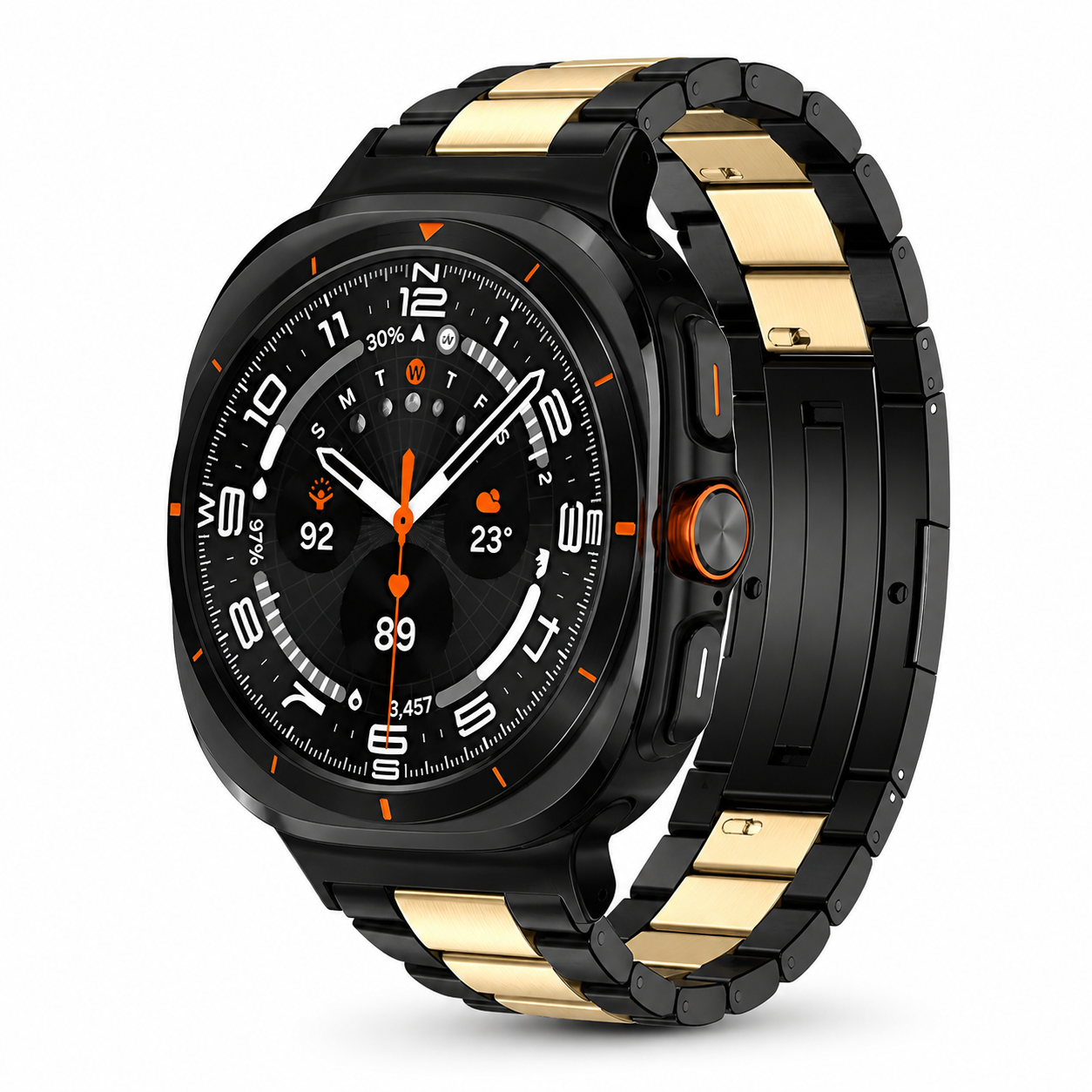 TitaniumLuxe Pro Band for Samsung Galaxy Watch Ultra 2024 & 2025 (47mm) - Premium Titanium, Adjustable, 4 Finishes