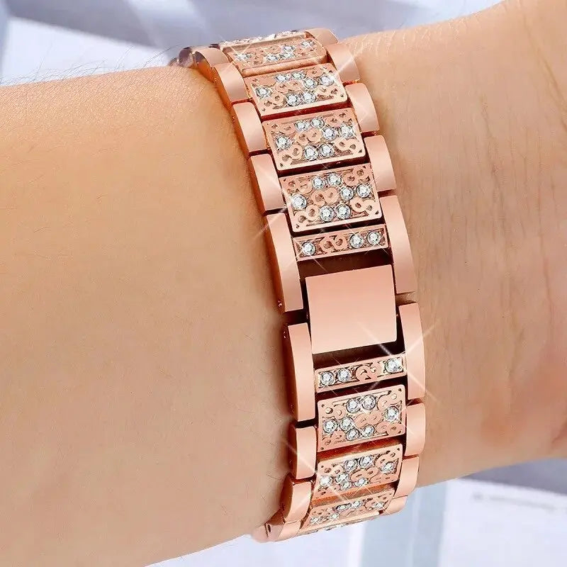 Correa Stainless Metal Watchband for Fitbit Charge 5 Smart Watch Replacement For Charge 5 Metal Band Strap Pinnacle Luxuries