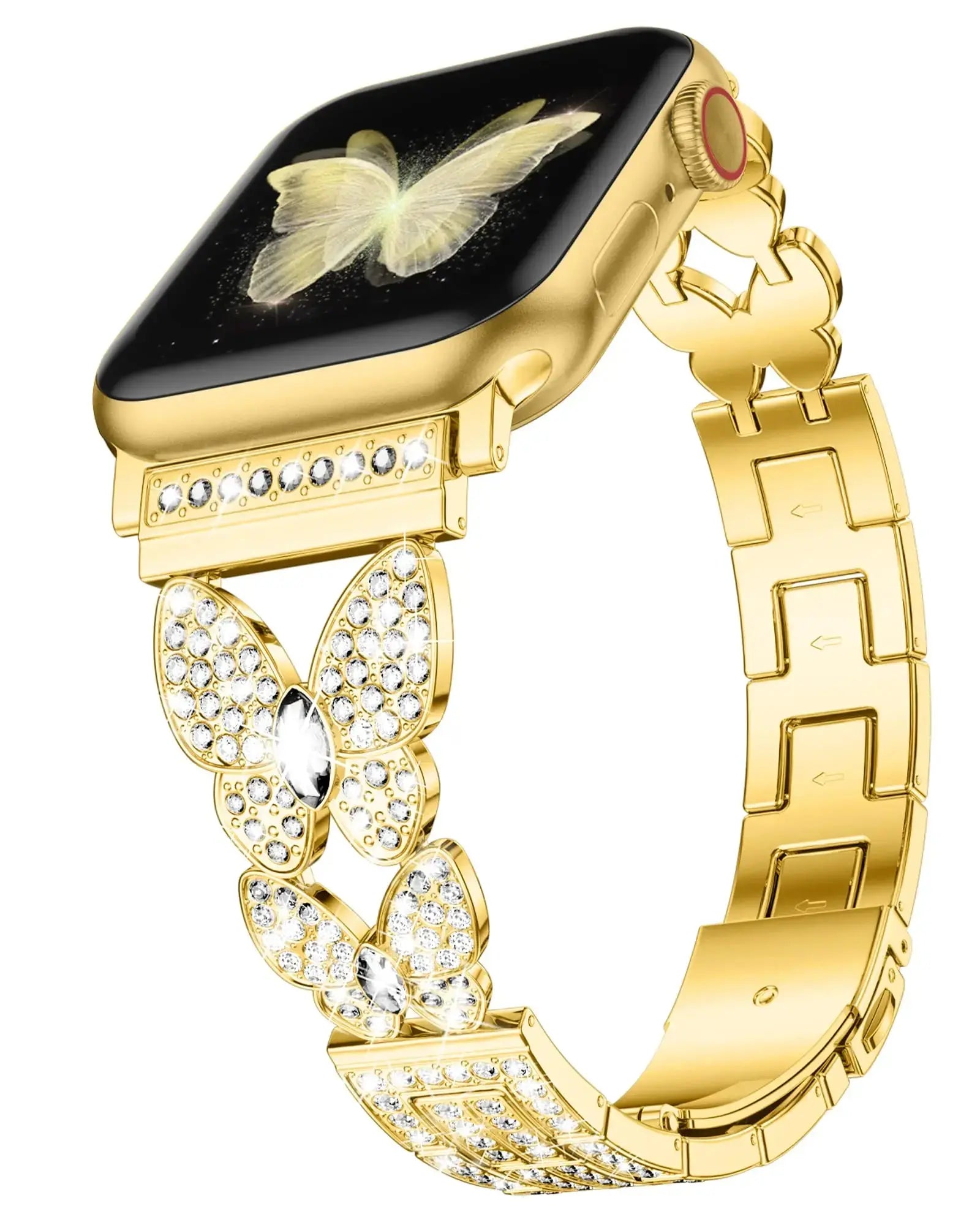 FlutterGlimmer Diamond Butterfly Band for Apple Watch - Avontic