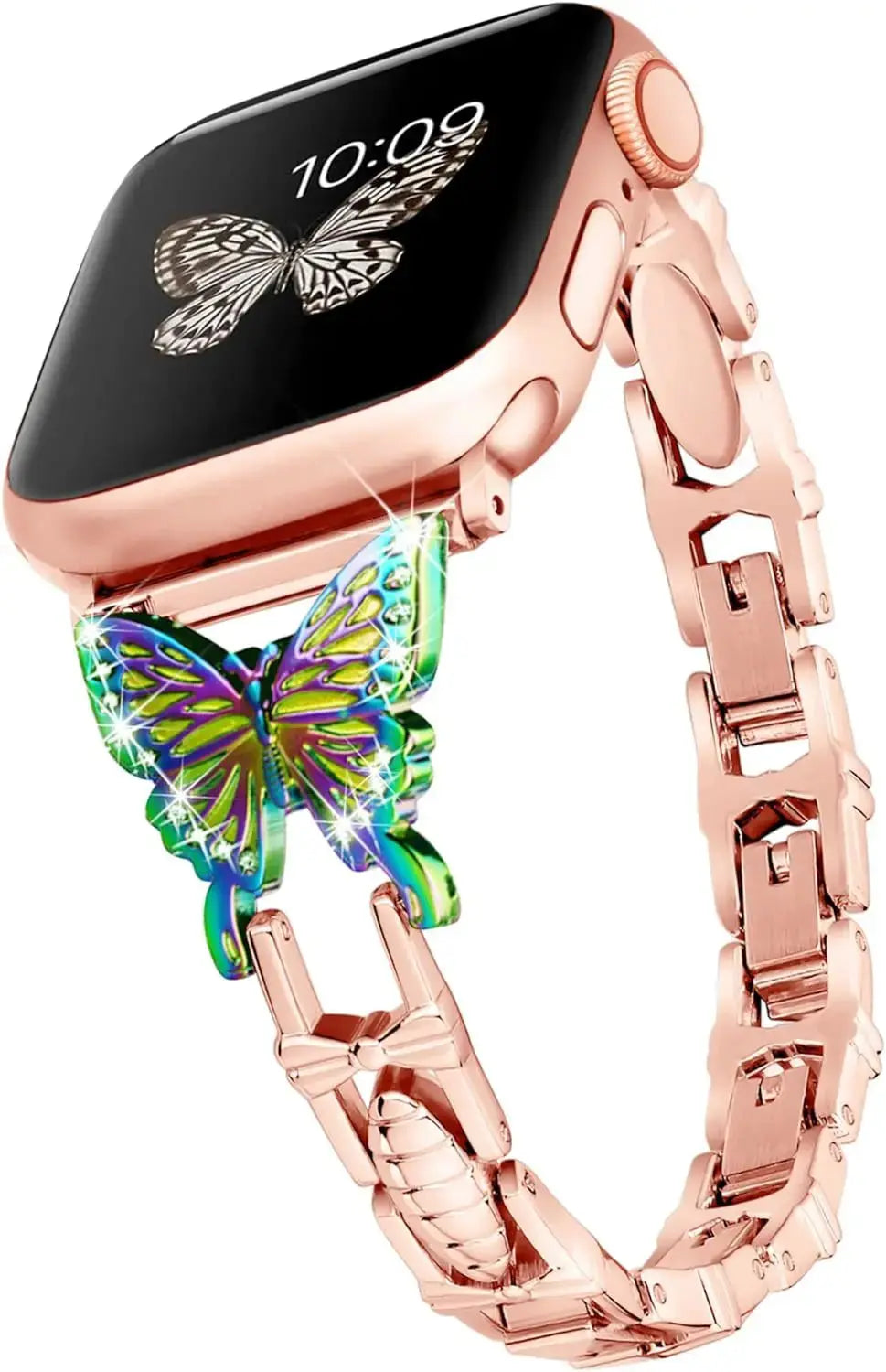 FlutterGlimmer Diamond Butterfly Band for Apple Watch - Avontic