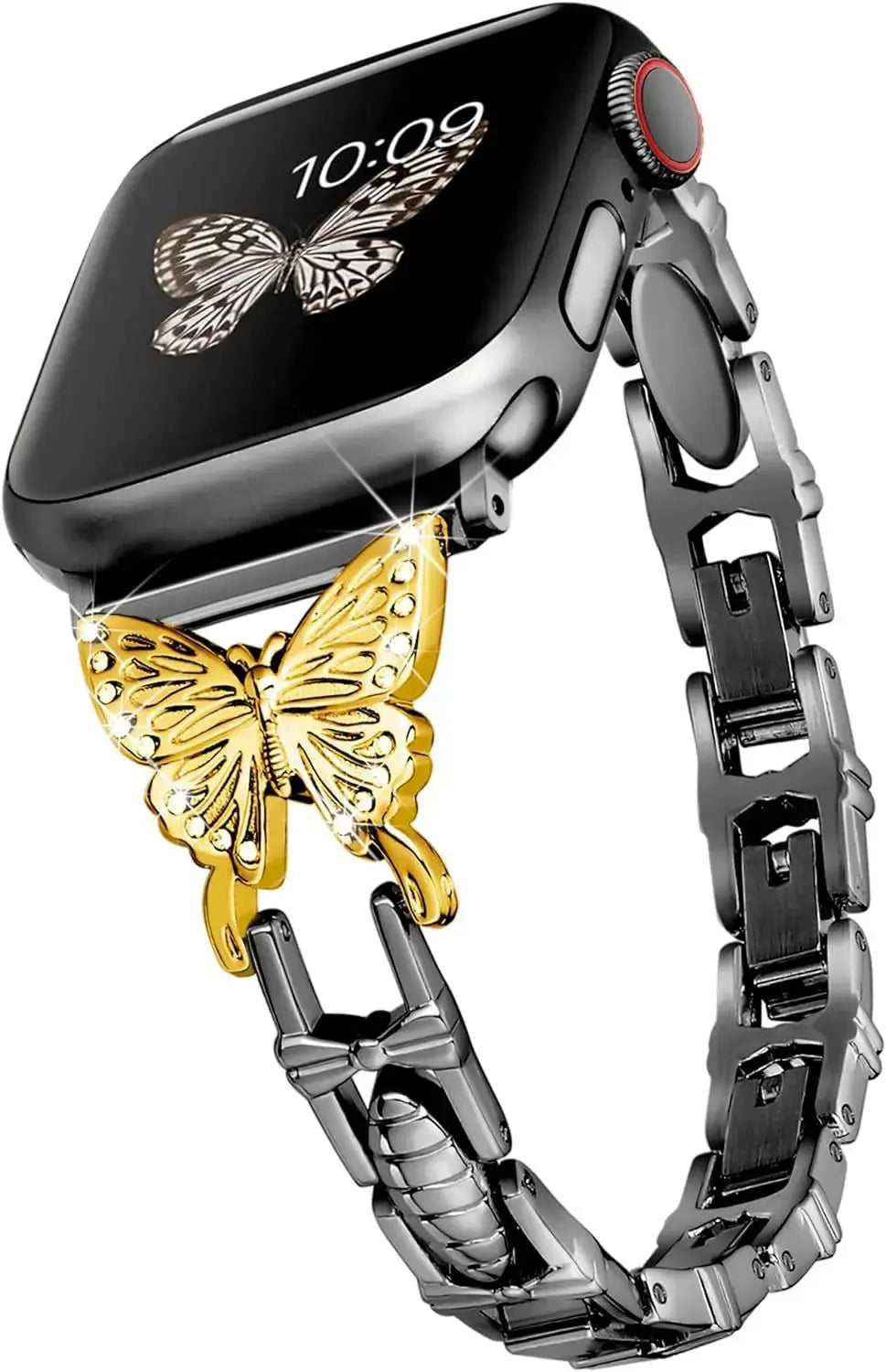 FlutterGlimmer Diamond Butterfly Band for Apple Watch - Avontic