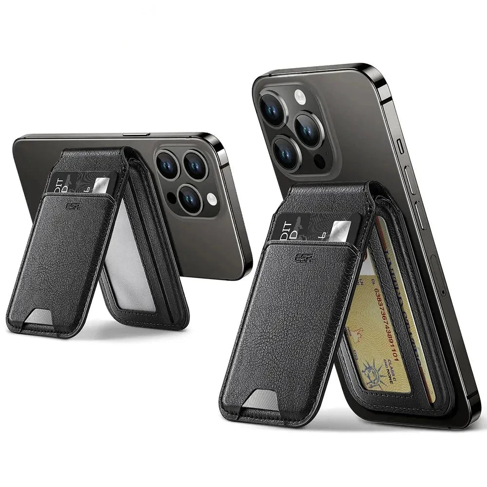 MagnaLeather Wallet Stand Case for iPhone 12 13 14 15 — product view 3