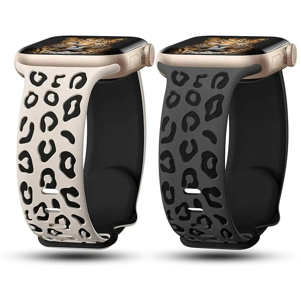 Engraved Strap For Apple Watch Band 45mm 44mm 42mm 41mm 40mm 49mm 44 mm Silicone Correa Bracelet Series 8 9 7 SE 6 5 4 3 Ultra 2 Avontic