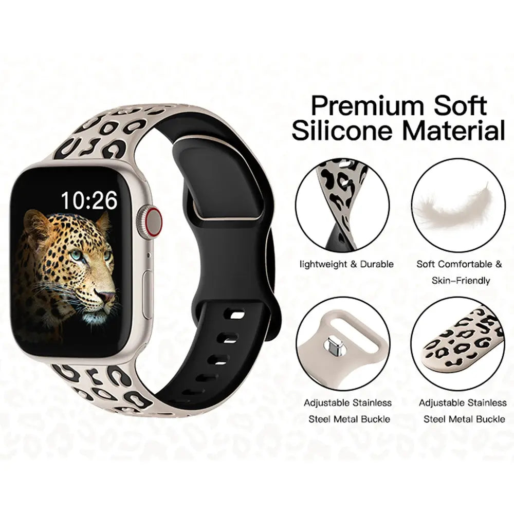 Engraved Strap For Apple Watch Band 45mm 44mm 42mm 41mm 40mm 49mm 44 mm Silicone Correa Bracelet Series 8 9 7 SE 6 5 4 3 Ultra 2 Avontic