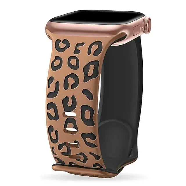 EveGlow Engraved Women's Leopard Band for Apple Watch — product view 3