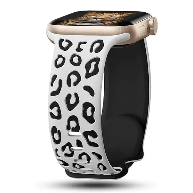 EveGlow Engraved Women's Leopard Band for Apple Watch — product view 7