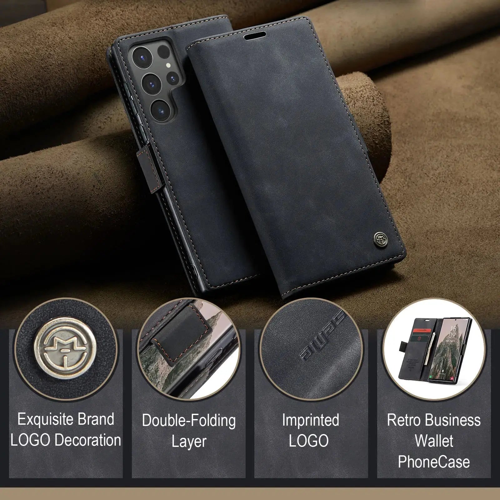 AvonticPocket PrestigeShell Case For Samsung Galaxy S24 | S24 Plus | S24 Ultra — product view 3
