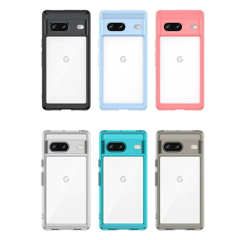 For Google Pixel 7 Case Cover Google Pixel 7 Capa Shockproof Bumper Clear Transparent Multicolour Fundas Google Pixel 7 8 Pro 7A Avontic