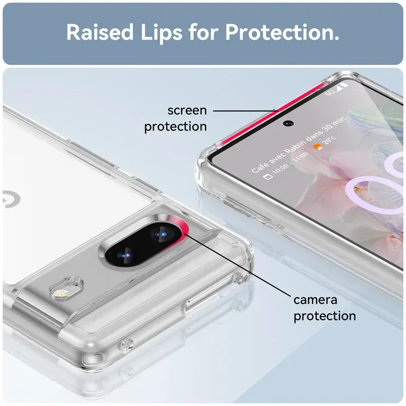 For Google Pixel 7 Case Cover Google Pixel 7 Capa Shockproof Bumper Clear Transparent Multicolour Fundas Google Pixel 7 8 Pro 7A Avontic