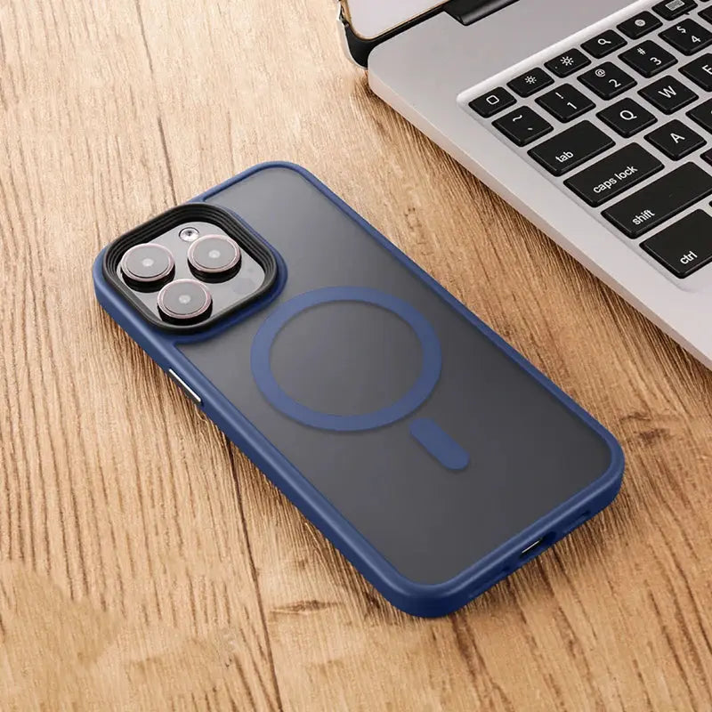 For Magsafe Wireless Charging Magnetic Case for iPhone 15 14 Plus 13 12 11 Pro Max Matte Shockproof Bumper Armor Hard Back Cover Avontic