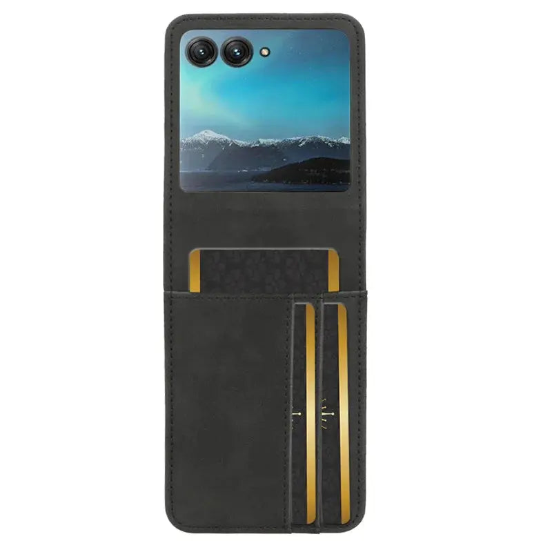 For Motorola Razr 40 Ultra Case Premium Leather Wallet Leather Flip Multi-card slot Cover For Moto Razr+ Plus 2023 Phone Case Avontic