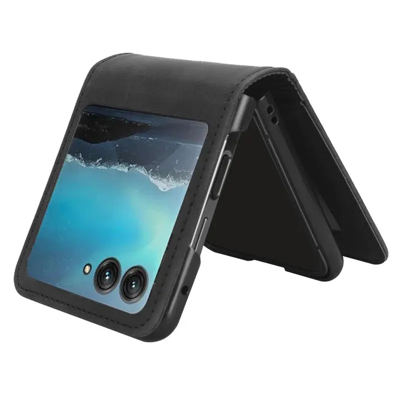 For Motorola Razr 40 Ultra Case Premium Leather Wallet Leather Flip Multi-card slot Cover For Moto Razr+ Plus 2023 Phone Case Avontic