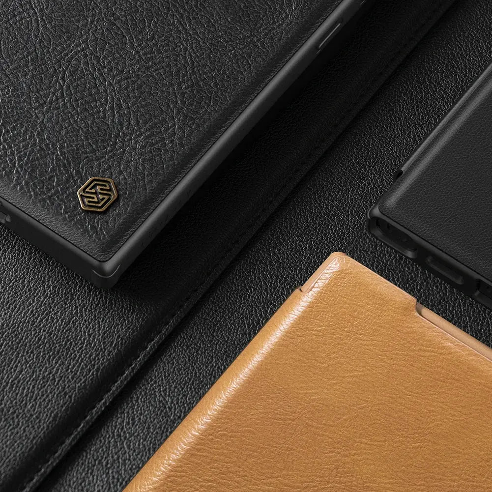 LeatherCraft Deluxe Wallet Case with Kickstand for Samsung Galaxy S24 Series — product view 5