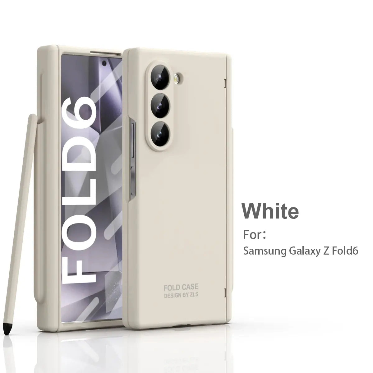 For Samsung Galaxy Z Fold 6 5 4 3 Case Skin Friendly Matte Folding Hinge with Tempered Film Optional Touch Pen Shockproof Cover Avontic