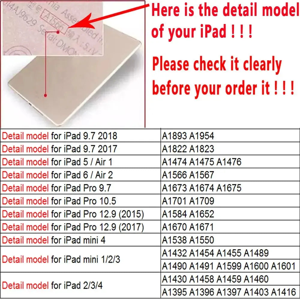 For iPad 2 3 4 Case 360 Rotating Stand Tablet Cover For iPad Air 1 2 3 4 5 10.9 Pro 11 9.7 5th 6th 10.2 7th 8th 9th 10th Cases Avontic