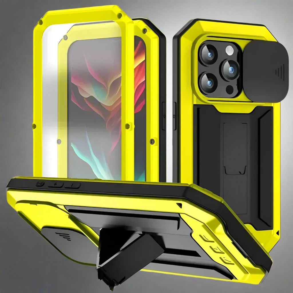 ArmorX™ ProGuard Max: Premium Military-Grade Rugged Case with 360° Tempered Glass Protection for iPhone 16 & Earlier Models