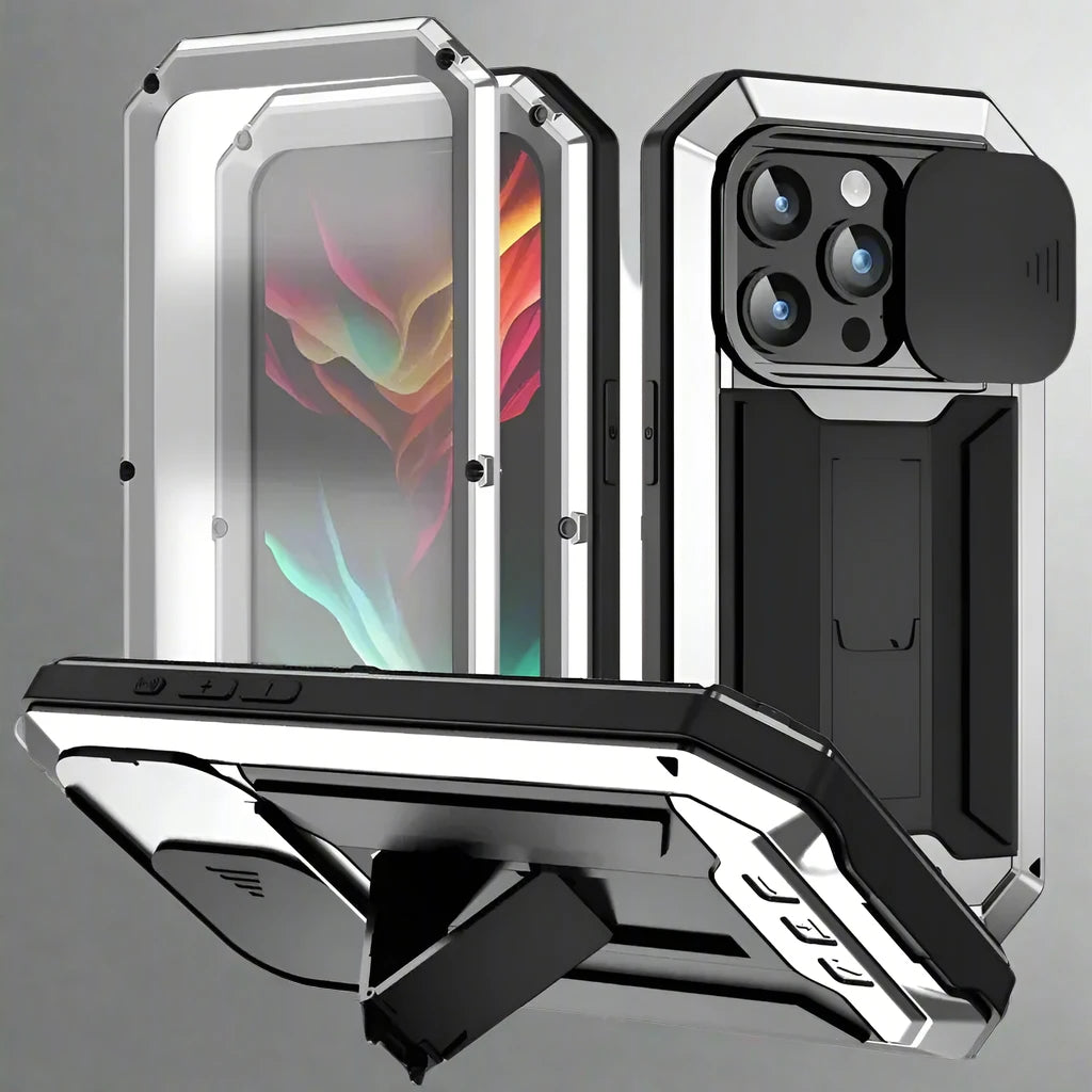 ArmorX™ ProGuard Max: Premium Military-Grade Rugged Case with 360° Tempered Glass Protection for iPhone 16 & Earlier Models