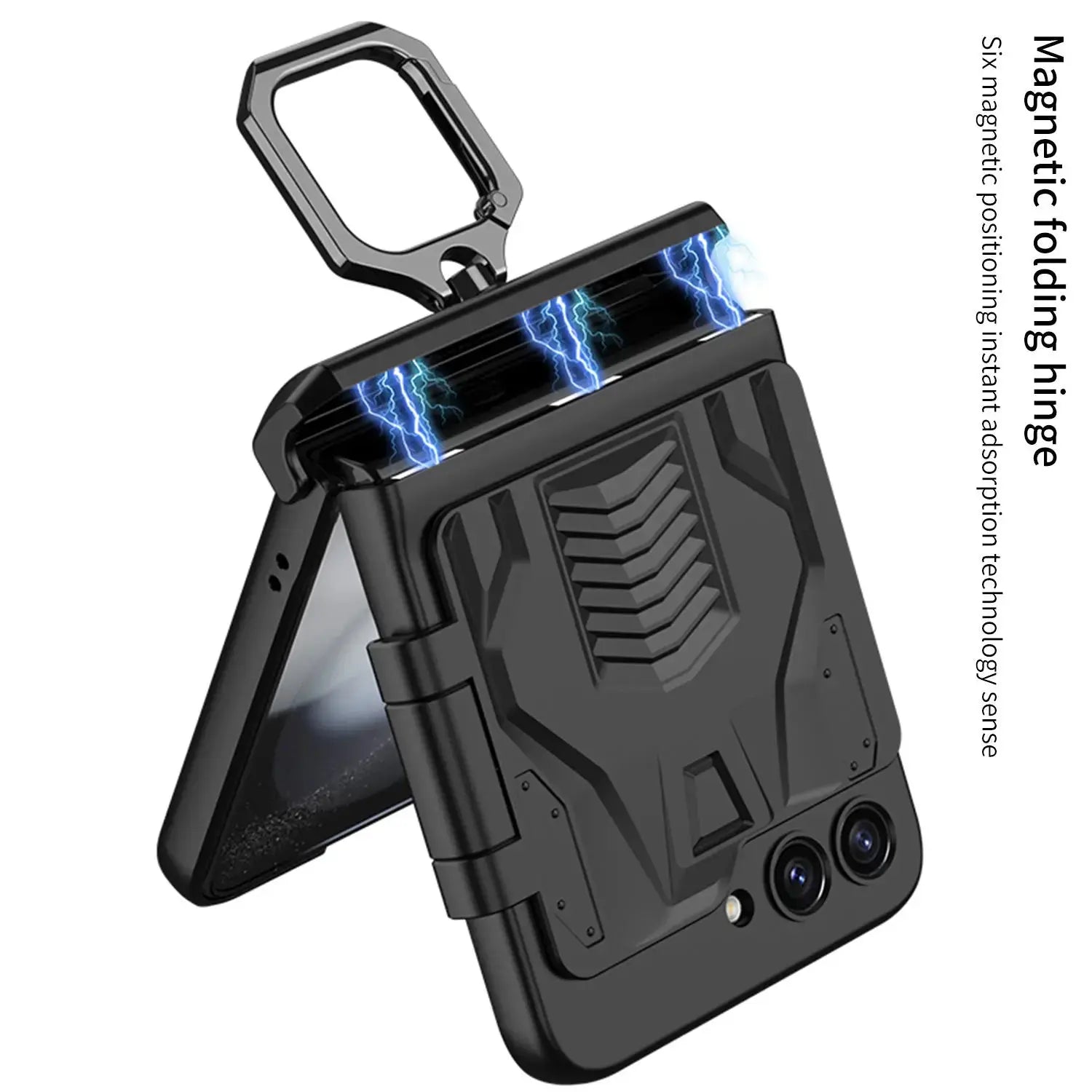 GalaxyGuard Pro: Magnetic Hinge All-Package Case for Samsung Galaxy Z Flip 5 5G Avontic