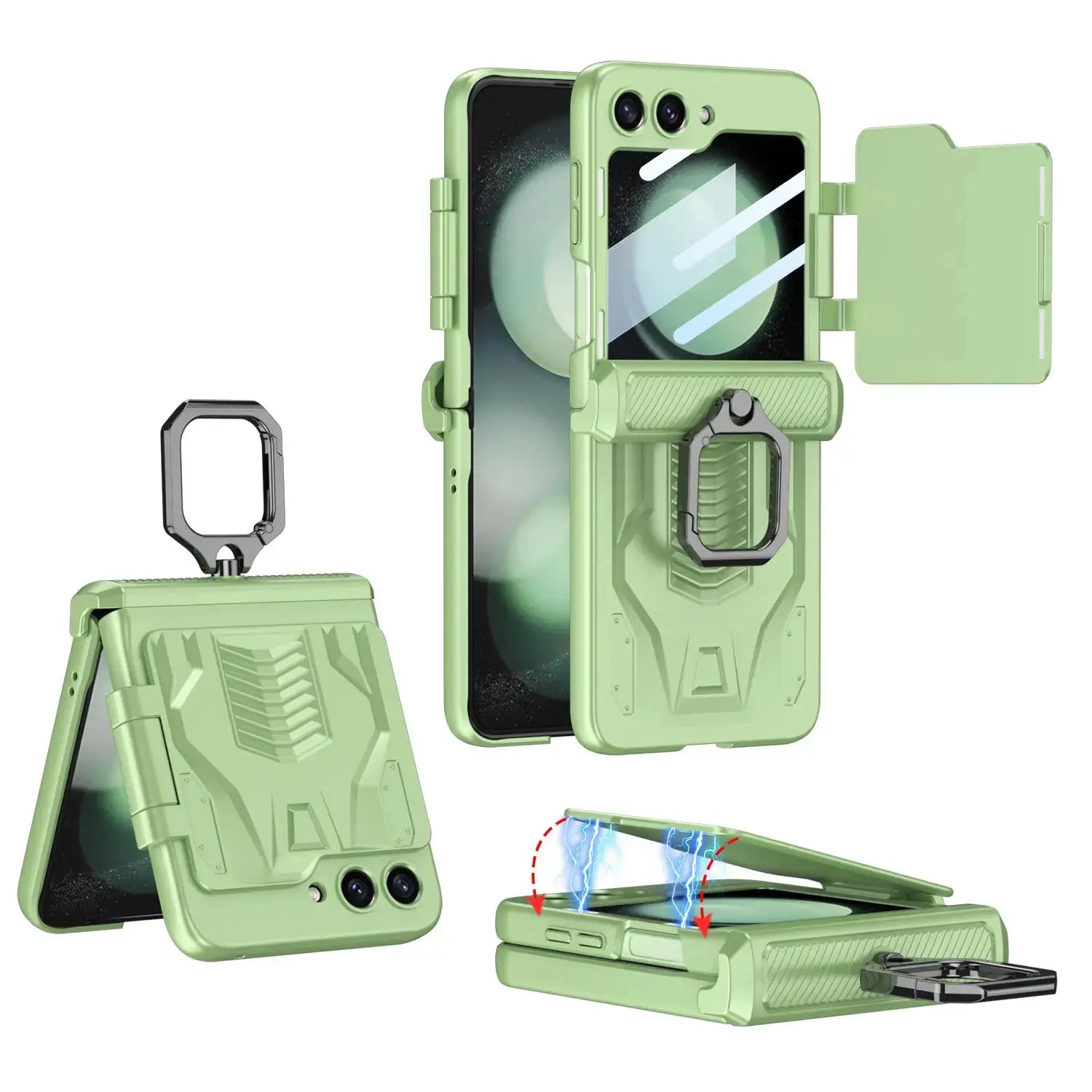GalaxyGuard Pro: Magnetic Hinge All-Package Case for Samsung Galaxy Z Flip 5 5G - Avontic