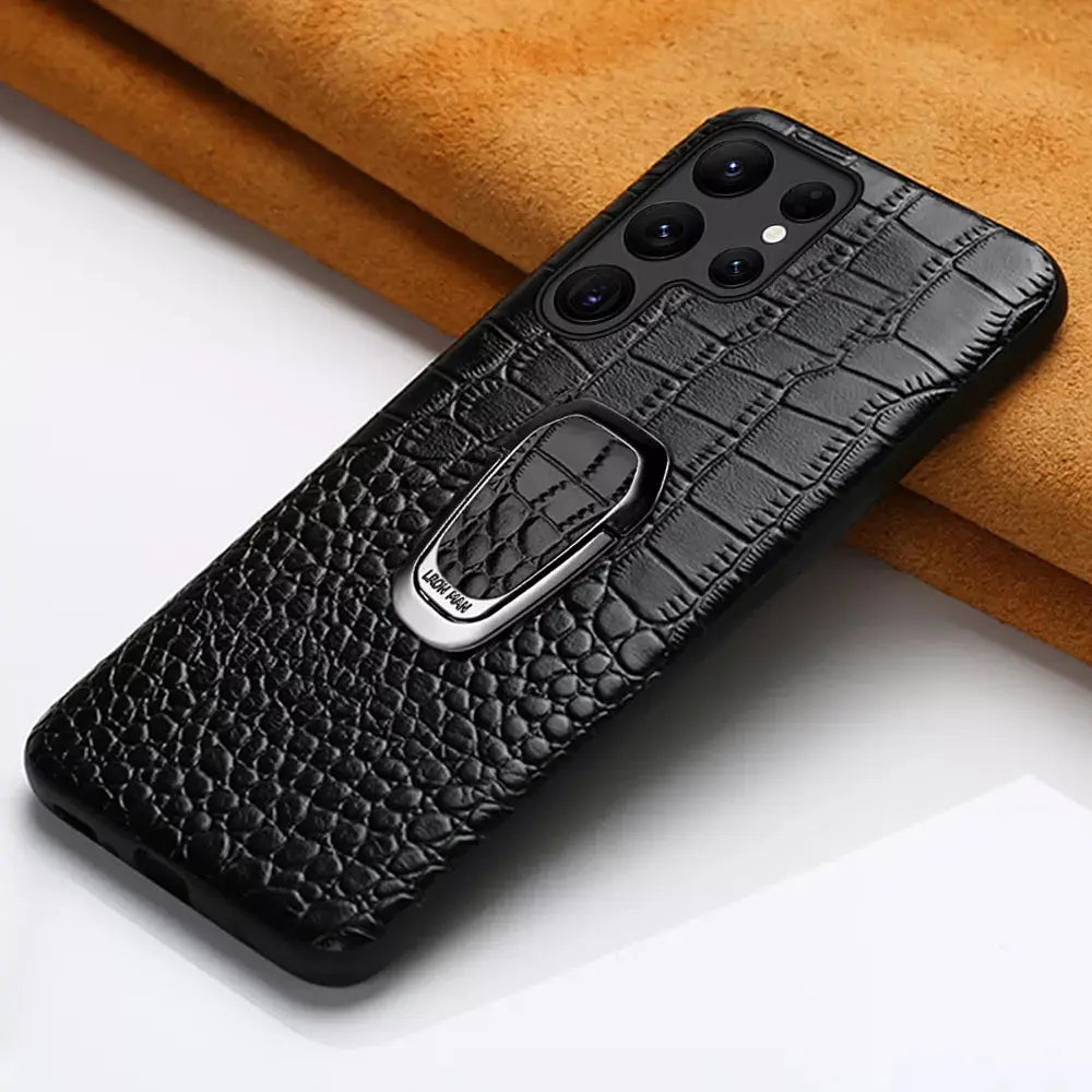 LuxView Genuine Leather Case for Samsung Galaxy S24 Series