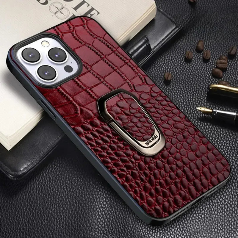 LuxView Genuine Leather Case for iPhone - Avontic