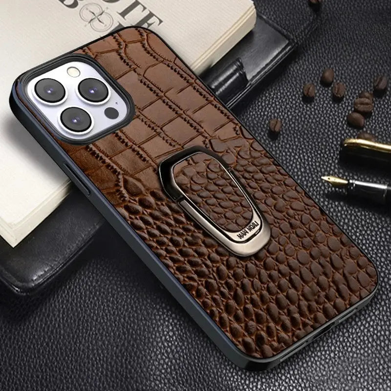 LuxView Genuine Leather Case for iPhone - Avontic