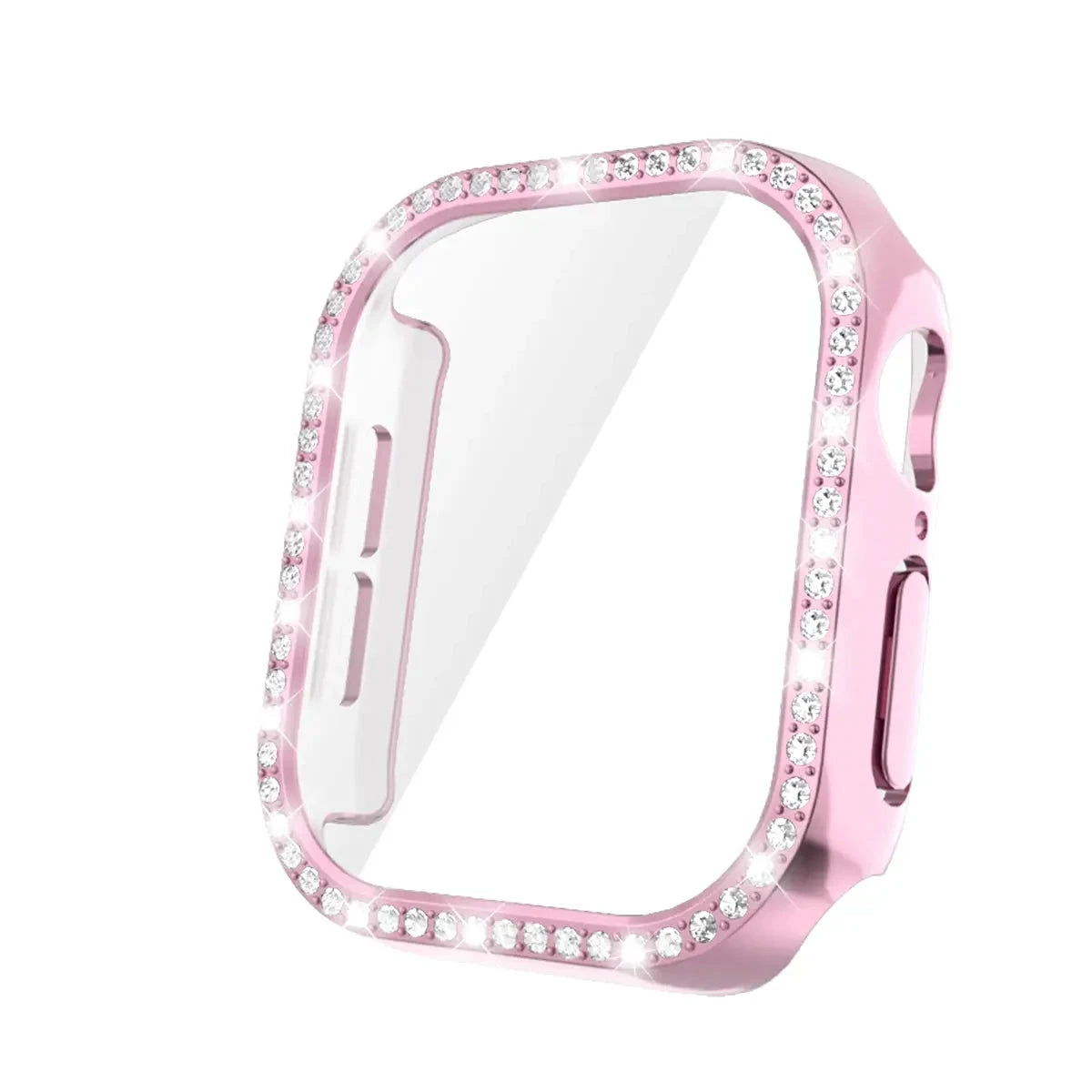 Glass+Diamond Cover For Apple Watch Case 46mm 42mm Bling Bumper Protector for iWatch series 10 46 42 mm WatchCase Avontic