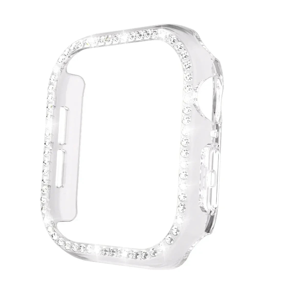 Glass+Diamond Cover For Apple Watch Case 46mm 42mm Bling Bumper Protector for iWatch series 10 46 42 mm WatchCase Avontic