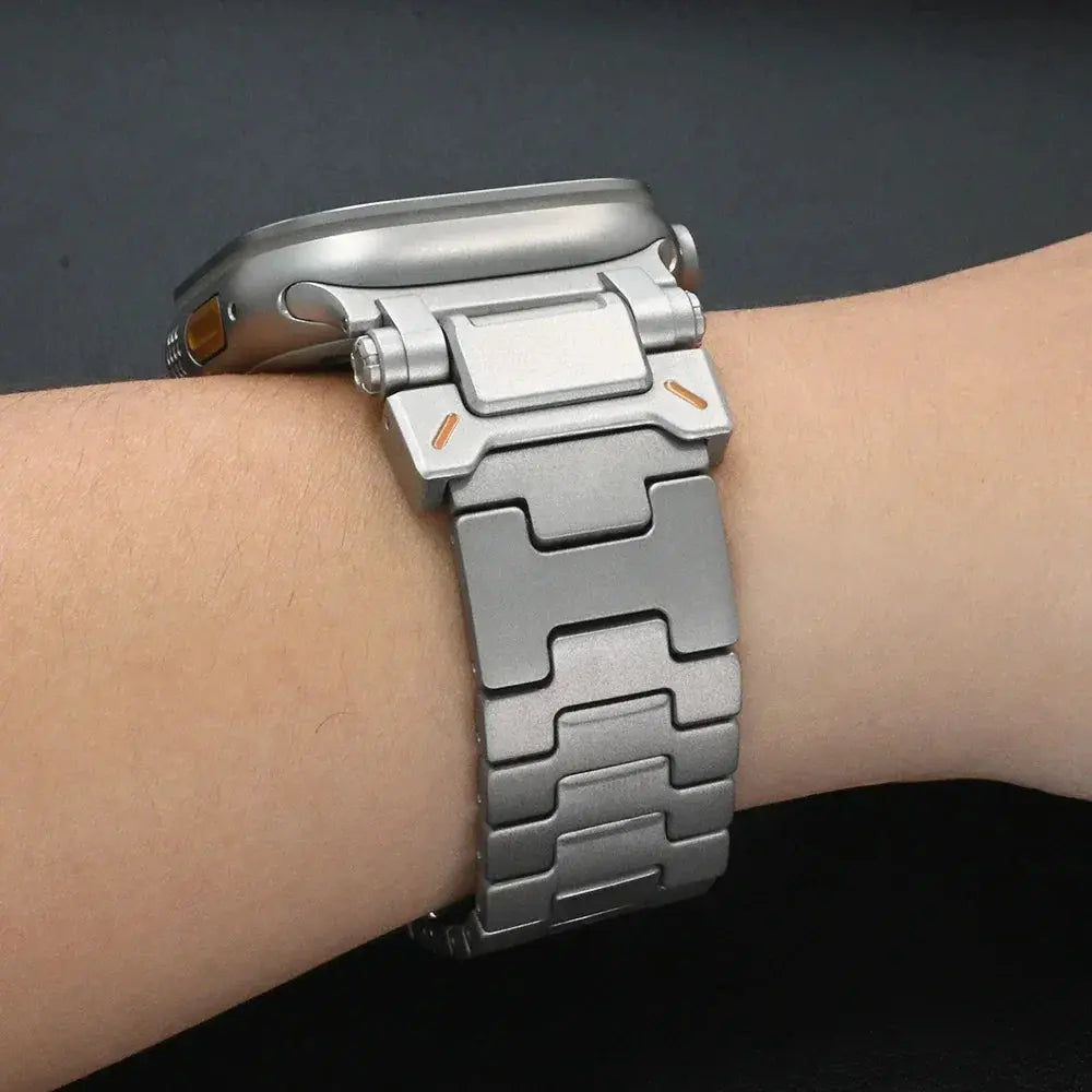 Grand H Titanium Bracelet for Apple Watch Ultra 2 49mm Series 10 46mm Luxury Band for iWatch Series 9 8 7 45mm 6 5 Se 44mm Strap Avontic