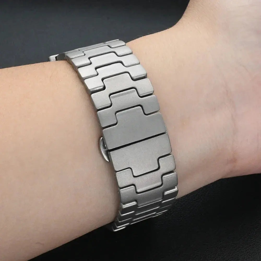 Grand H Titanium Bracelet for Apple Watch Ultra 2 49mm Series 10 46mm Luxury Band for iWatch Series 9 8 7 45mm 6 5 Se 44mm Strap Avontic