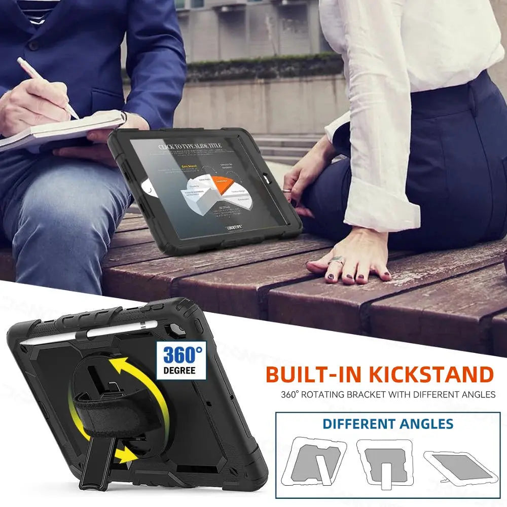 Heavy Duty iPad Case For 10.2 9th Generation Cover For iPad 9.7 Air 3 10.5 Air 4 5 10.9 10th Pro 11 12.9 Mini 6 5 Smart Cover Avontic