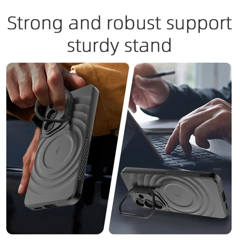 RippleGuard Magnetic Stand Military Grade Case for Galaxy S25, S25 Plus & S25 Ultra — product view 9