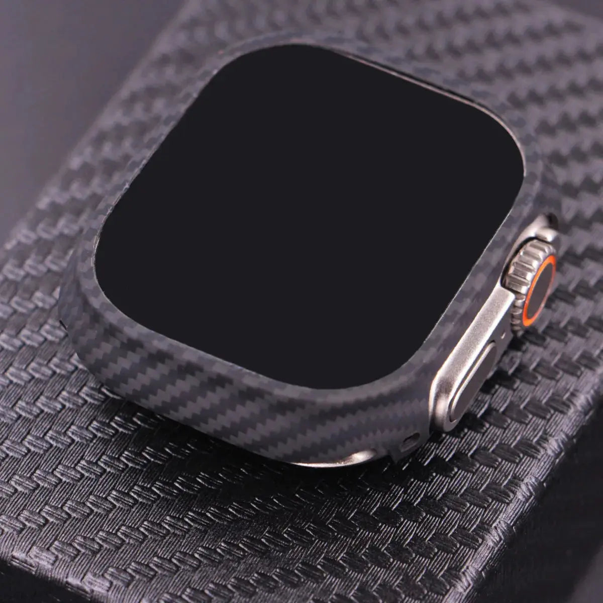 CarbonShieldPro Carbon Fiber Case for Apple Watch Ultra 3/Ultra 2/Ultra 49mm – Lightweight Scratch & Impact Resistant Protective Cover — product view 5