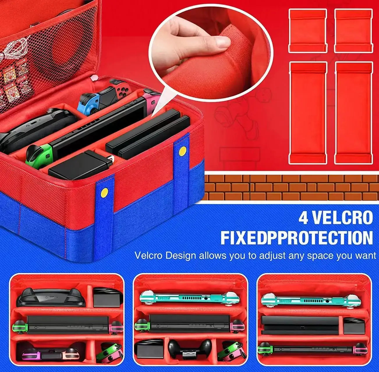 Large Carrying Protective Case for Nintendo Switch OLED Console Pro Controller Travel Storage Bag Case For Switch Accessories Avontic
