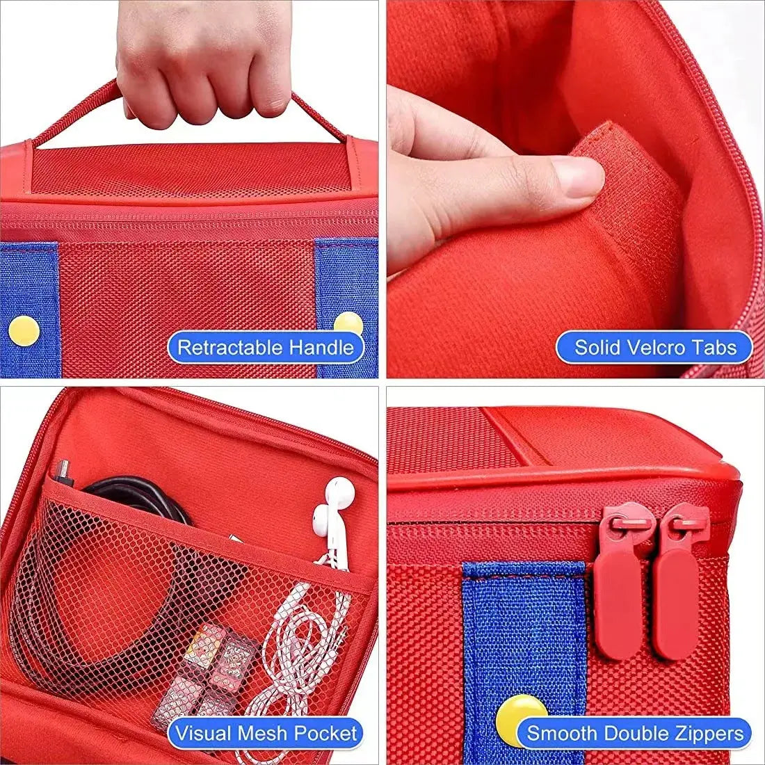 Large Carrying Protective Case for Nintendo Switch OLED Console Pro Controller Travel Storage Bag Case For Switch Accessories Avontic