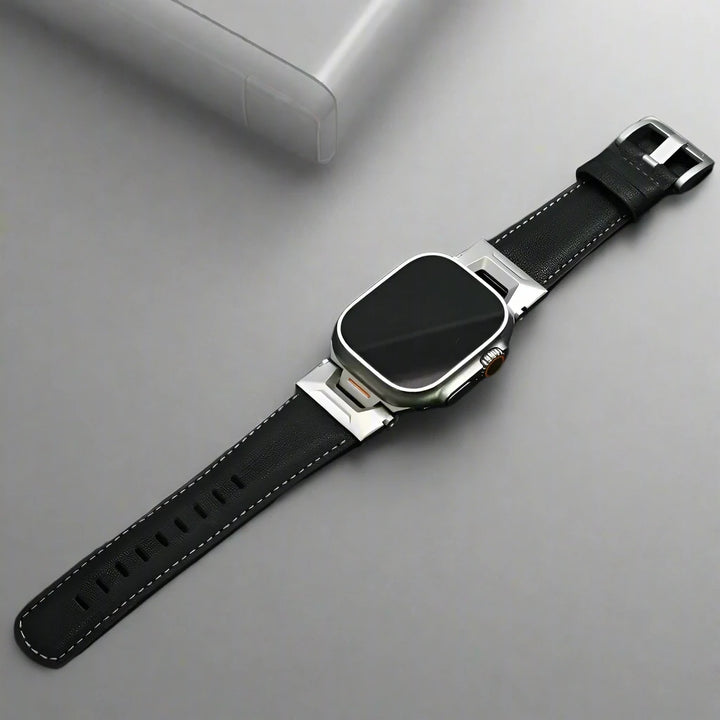 Genuine Leather Luxury Band for Apple Watch Series 12 (46mm) & Ultra 4 (49mm)