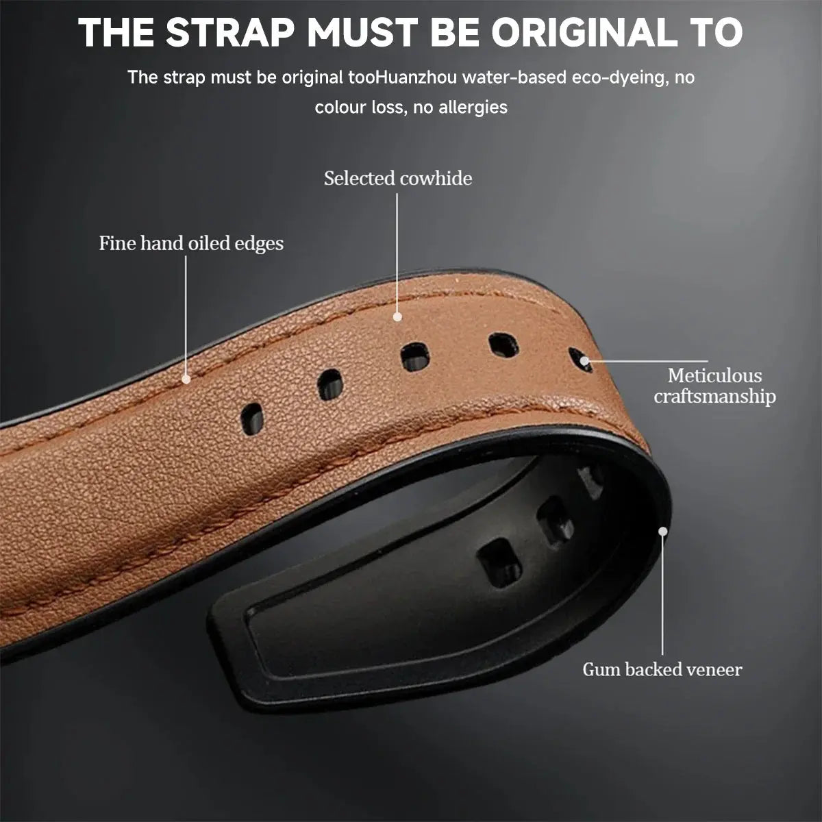 HeritageCraft Soft Leather Band for Galaxy Watch Ultra & Ultra 2 (2026) — product view 3