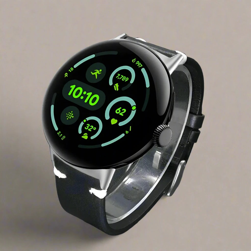 LuxeCraft™ Leather Band for Google Pixel Watch 3 & 4 – Premium Genuine Leather Replacement Strap