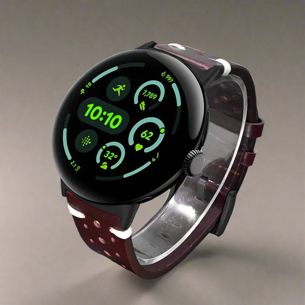 LuxeCraft™ Leather Band for Google Pixel Watch 3 & 4 – Premium Genuine Leather Replacement Strap