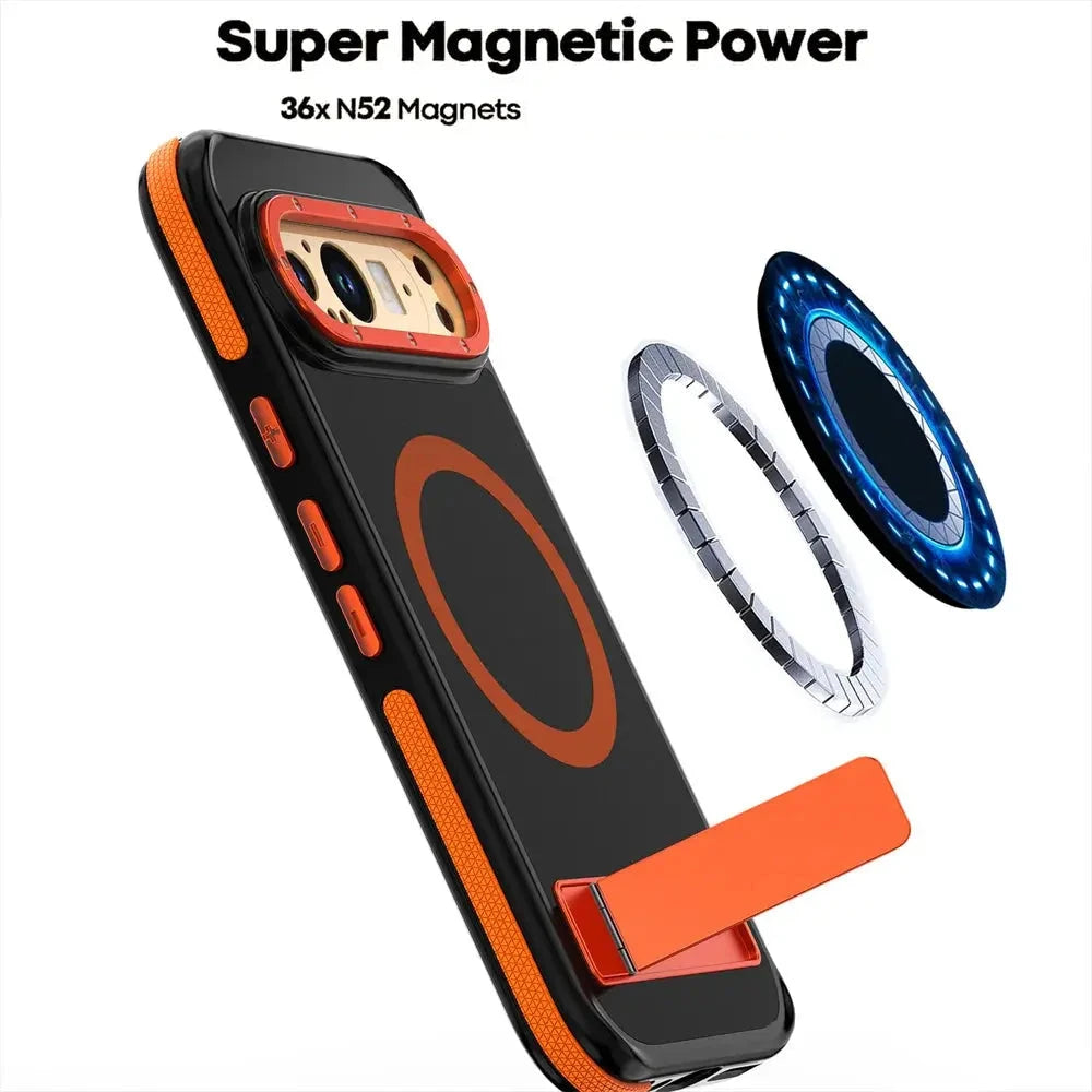 TitanGuard Armor Case for Google Pixel 9 Pro XL - Magnetic Stand with 360° Protection — product view 6