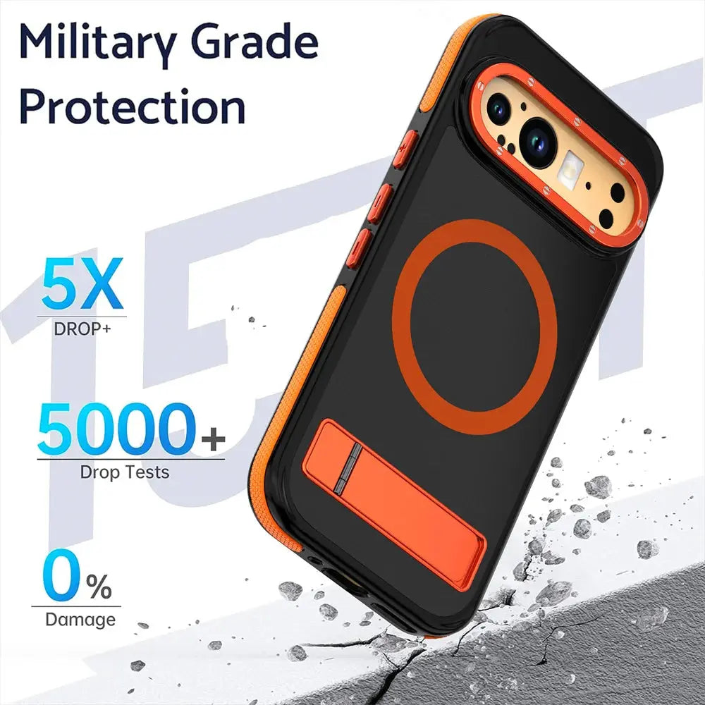 TitanGuard Armor Case for Google Pixel 9 Pro XL - Magnetic Stand with 360° Protection — product view 10