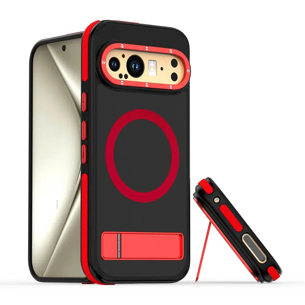 TitanGuard Armor Case for Google Pixel 9 Pro XL - Magnetic Stand with 360° Protection — product view 4