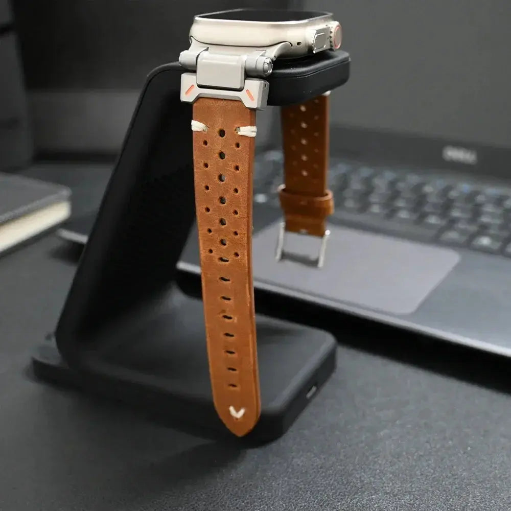 Premium Leather Band for Apple Watch Series 10 & Ultra 2 – Rugged Luxury Strap — product view 15