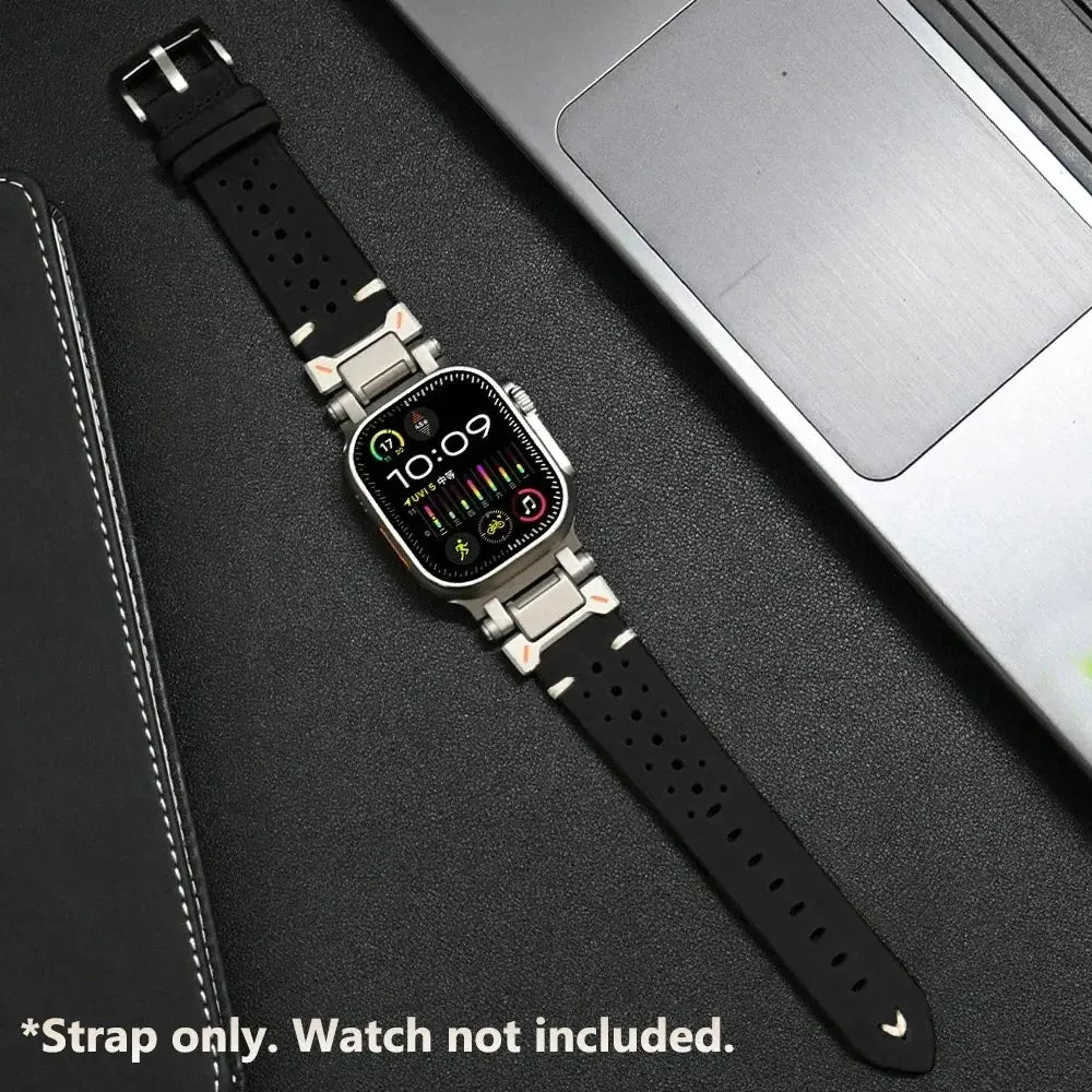 Premium Leather Band for Apple Watch Series 10 & Ultra 2 – Rugged Luxury Strap — product view 3