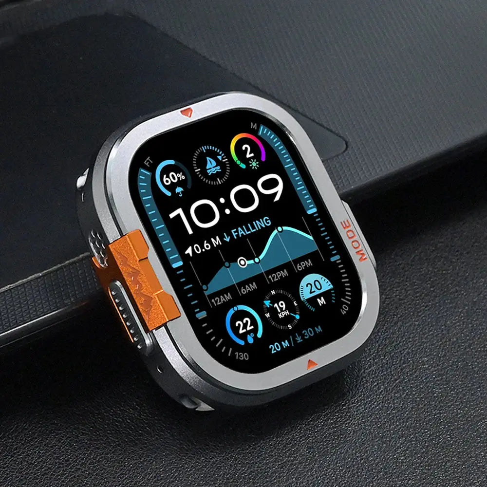 Luxury Metal Case for Apple Watch Series 10 46mm Ultra 2 49mm Aluminum Alloy Bumper Frame for iwatch ULTRA 49MM Protective Cover Avontic