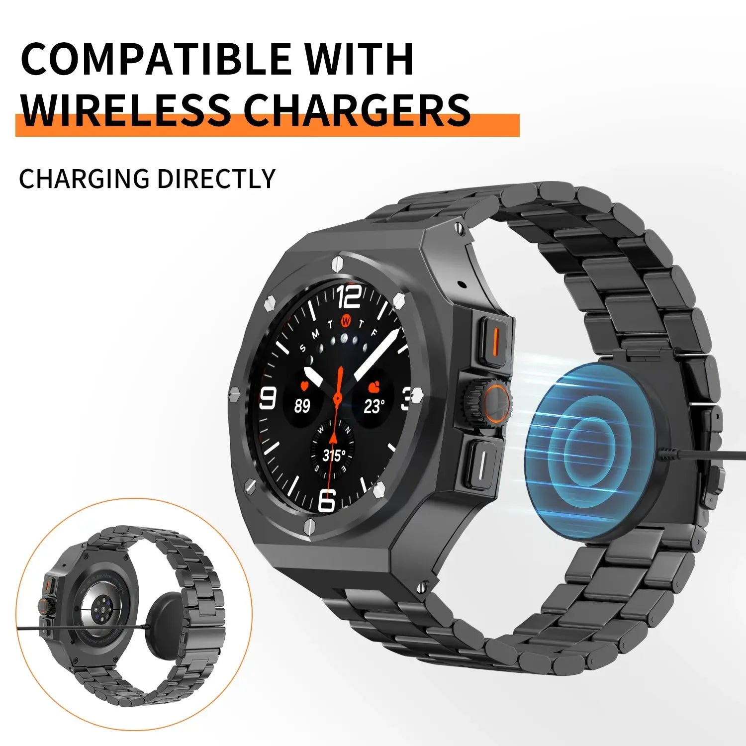 EliteGuard Steel Band & Case for Galaxy Watch Ultra (2024/2025) 47mm — product view 3