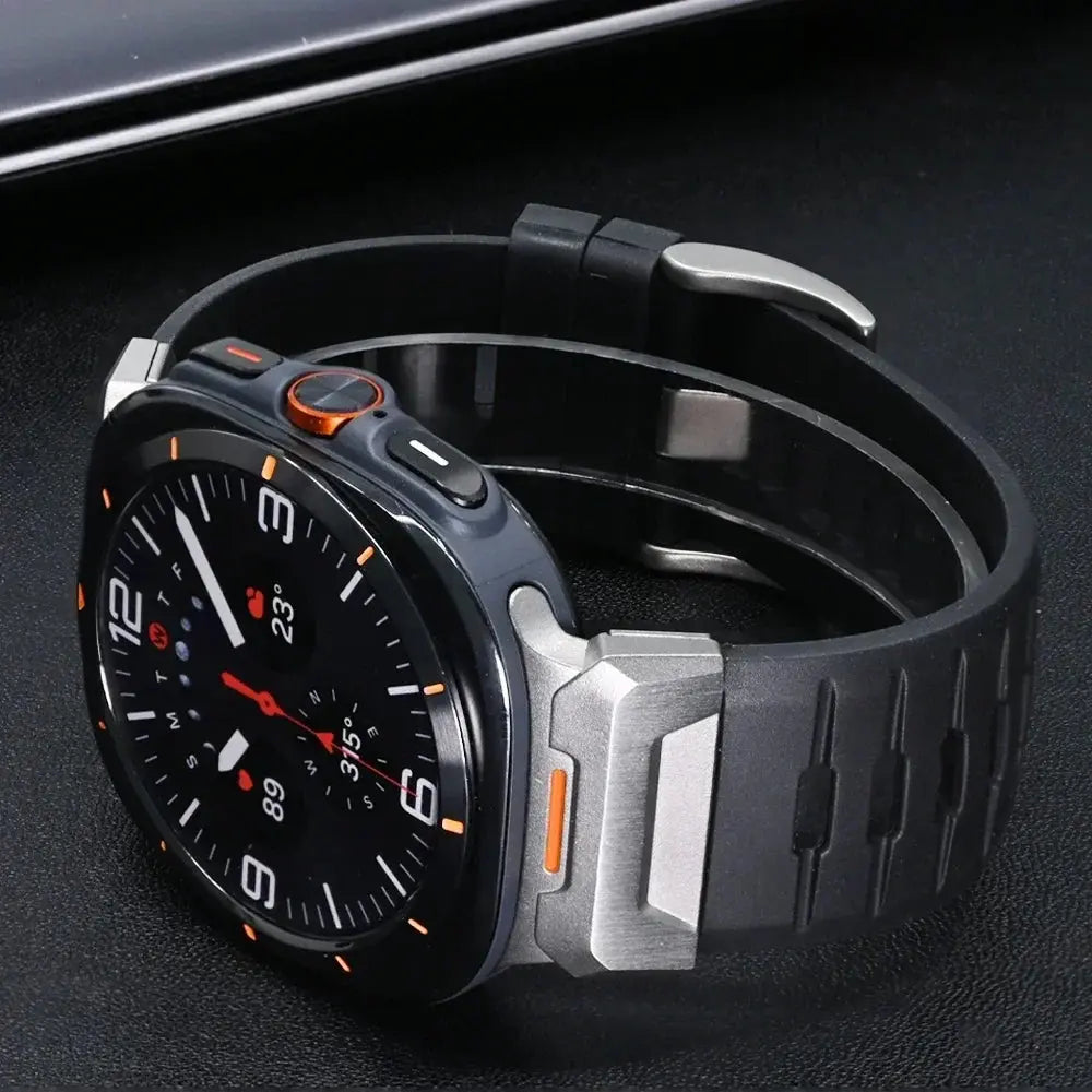 Luxury Sports Rubber Band for Samsung Galaxy Watch Ultra 47mm Correa Bracelet for SAMSUNG ULTRA 47MM Metal Quick Fit Men Strap Avontic