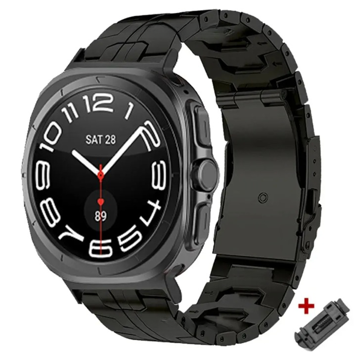 TitaniumFusion Luxe Titanium Watch Band for Galaxy Watch Ultra & Ultra 2 (2026)