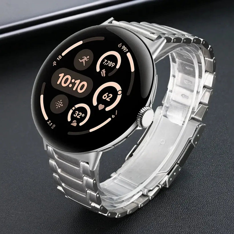 Titanium Prestige Link Band for Google Pixel Watch 5, 4 & 3 (45mm)